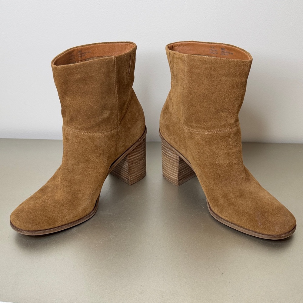 Lucky Brand Brown Suede Heeled Boots Size 11M - Picture 7 of 15